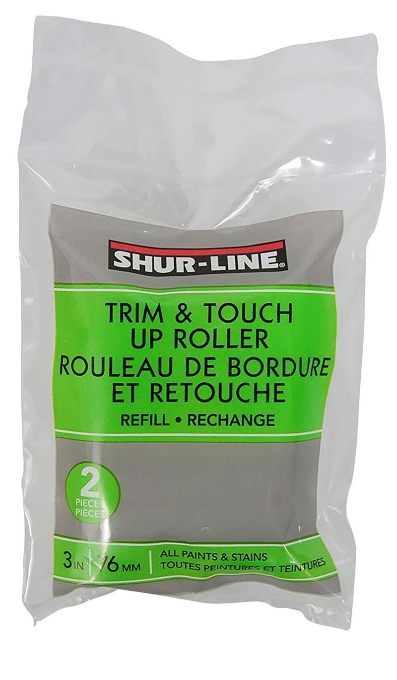 Shur-Line 2007129 3-Inch Trim and Touch Up Roller Refill, Sold as 5 Pack, 10 Rollers Total - Image 1